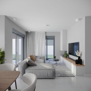 Point du jour T2  avec  jardin de 58 m² orienté sud et ouest dans résidence de standing