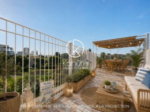 Les Salins, Haut de Villa, 6 p. 137 m² , 4 ch,  2 sdb, Toit terrasse