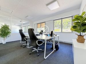 À deux pas du centre d&rsquo;Ecully, au Rez de chaussez, Bureaux de 60 m2, lumineux, climatisés, disponible immédiatement, 2 places de stationnement