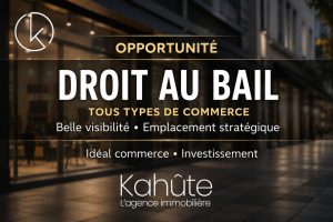 DROIT AU BAIL À CÉDER – LOCAL COMMERCIAL 100 m² – Tous type de commerce même restauration – Anciennement Salon de coiffure – FRANCHEVILLE